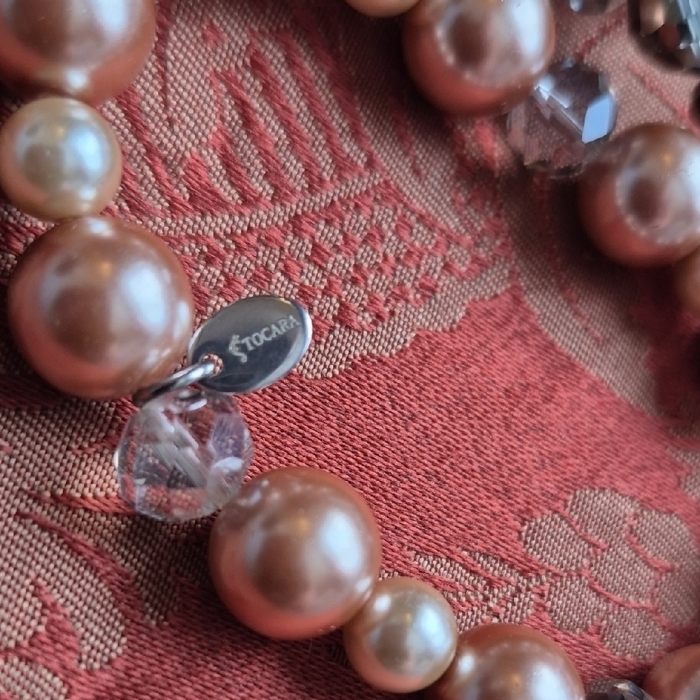 Tocara Pearl and Crystal Beaded 3-piece Bracelet Set (J71) - Picture 3 of 6